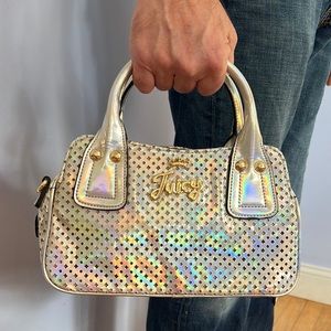 Holographic Juicy Couture minibag